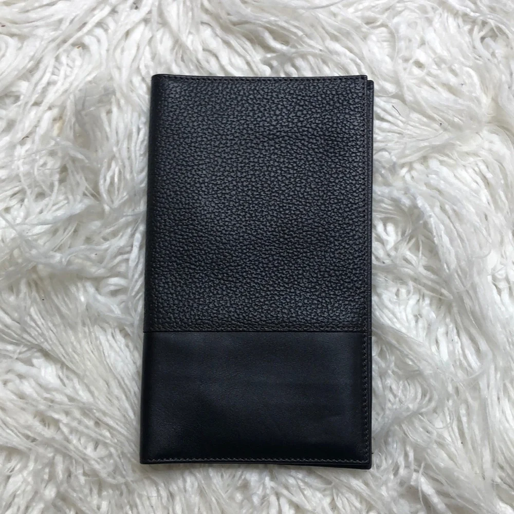 ⭐️🔹 Parmigiani Leather Long Wallet Travel Doc Holder